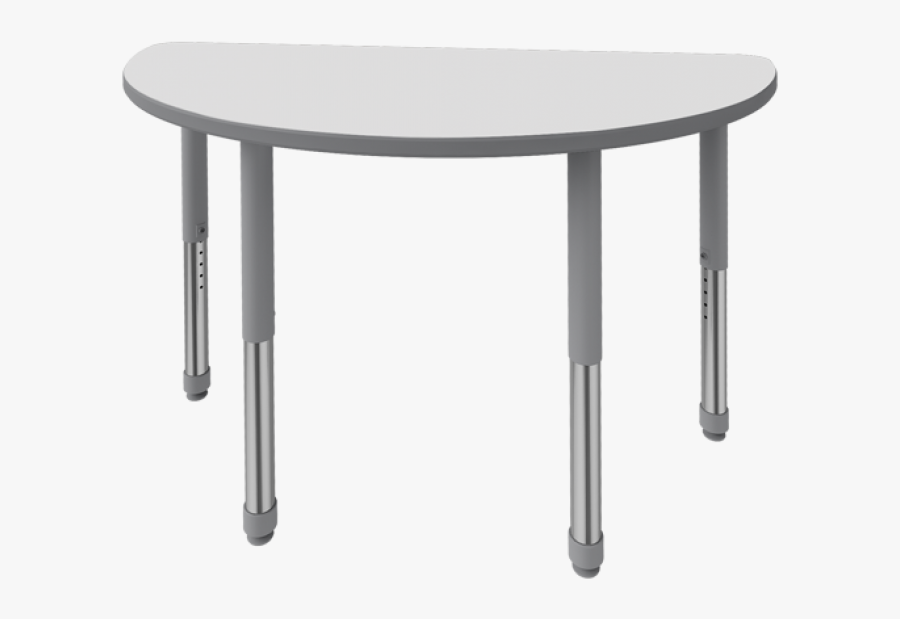 Sitting Half Moon Table, Transparent Clipart