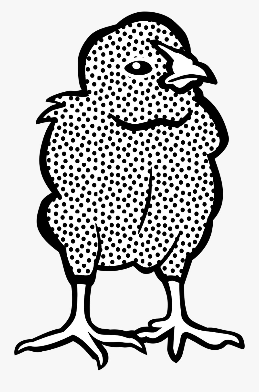 Art,monochrome Photography,artwork - Small Chick Black And White, Transparent Clipart