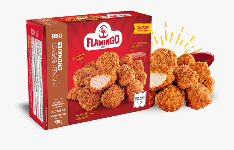 Transparent Buffalo Wings Clipart - Flamingo Chicken Nuggets, Transparent Clipart