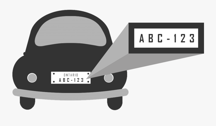 License Plate Recognition Logo, Transparent Clipart