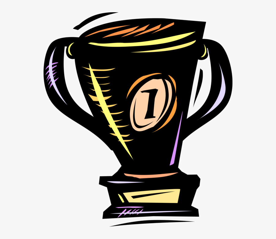 Winning Trophy Cup Vector - Illustration, Transparent Clipart