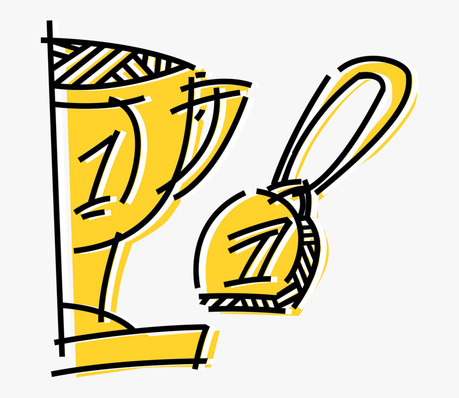 Winning Trophy Cup Vector, Transparent Clipart