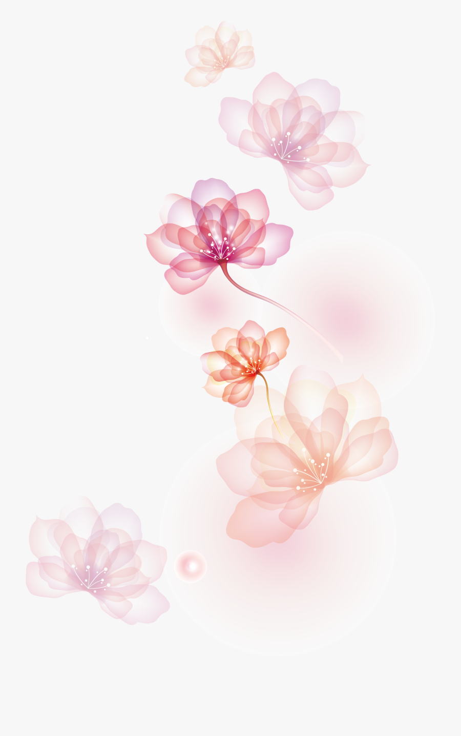 Scatters Flowers Flower Victory Icon Free Transparent - Cherry Blossom, Transparent Clipart