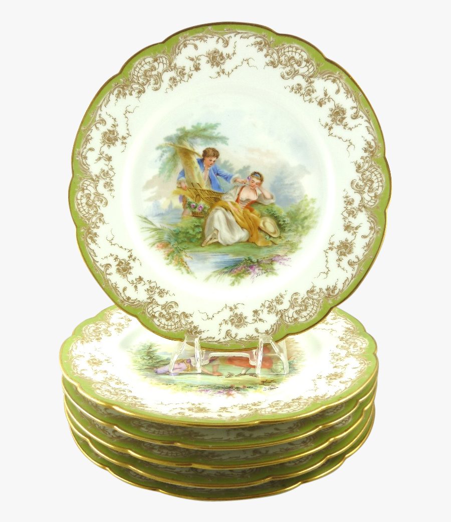 Antique China Plates - Plate, Transparent Clipart