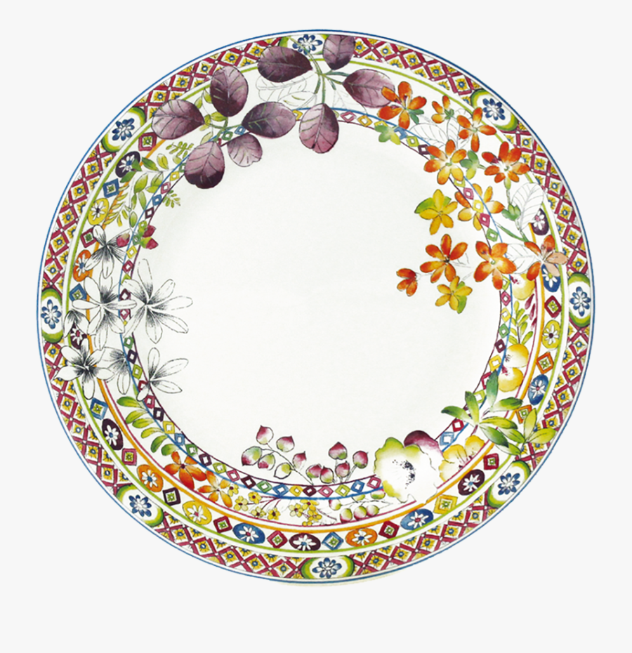 Plate Clipart Dessert Plate - Gien Faience Bagatelle, Transparent Clipart