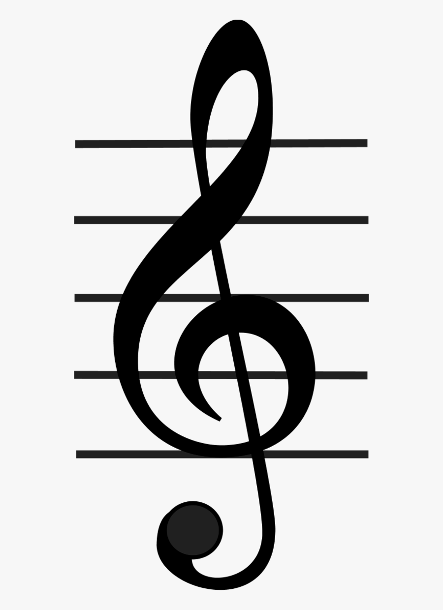 Vector Clip Art - G Clef In Music, Transparent Clipart