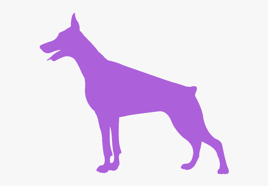 Доберман Силуэт, Transparent Clipart