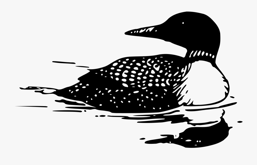 Common Loon Tattoo Bird Drawing Clip Art - Loon Clipart, Transparent Clipart
