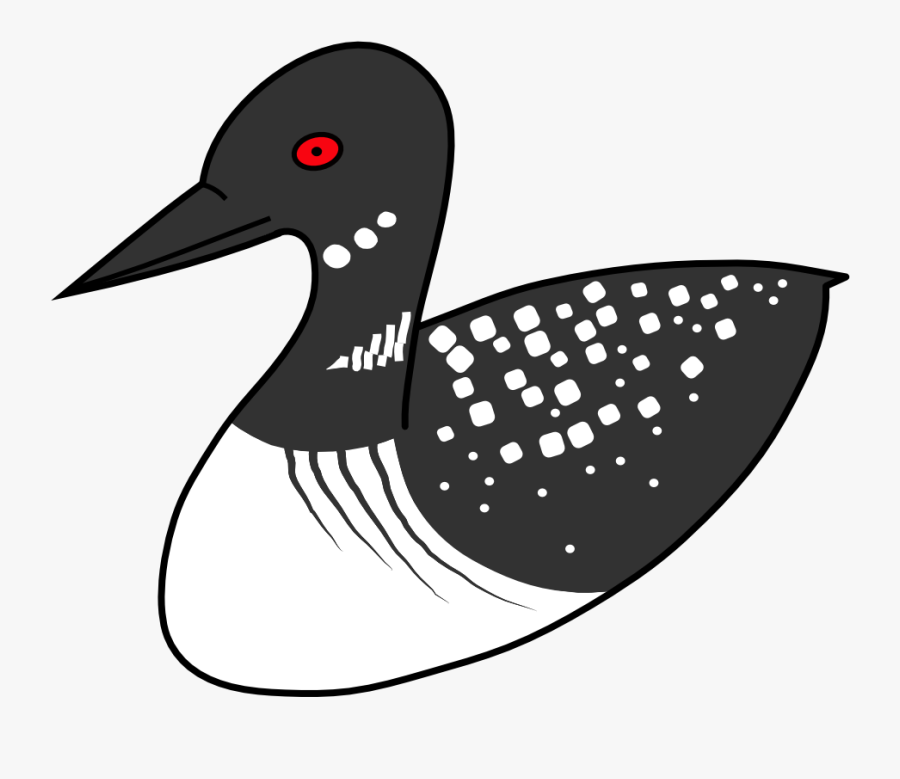 Vector Transparent Stock Duck Bird Common Clip Art - Loon Bird Png, Transparent Clipart