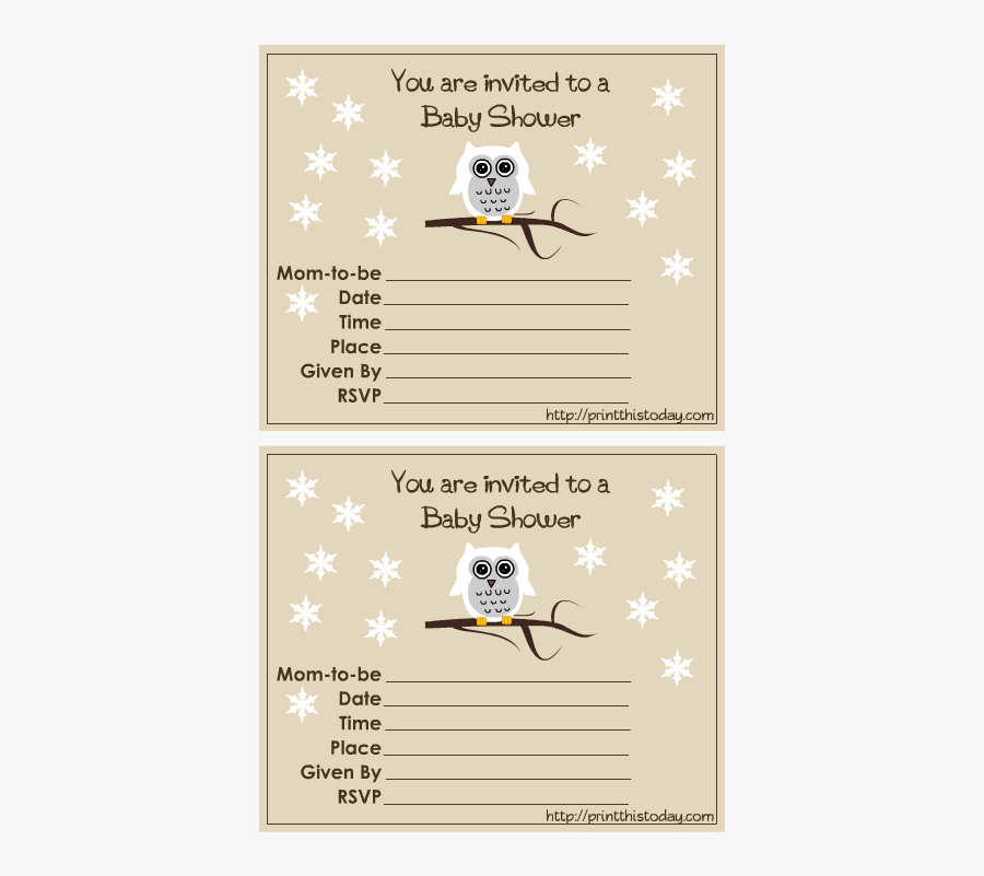 Baby Clipart Shower Invitation - Cartoon, Transparent Clipart