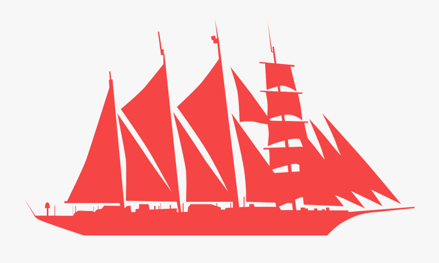 Schip Silhouette, Transparent Clipart