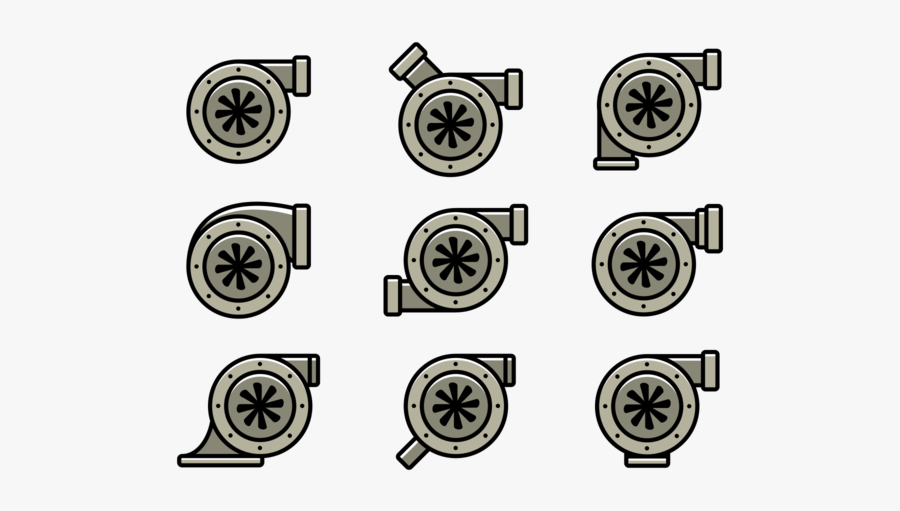 Ícones De Vetor De Turbocompressor - Turbo Vector Simple Png, Transparent Clipart