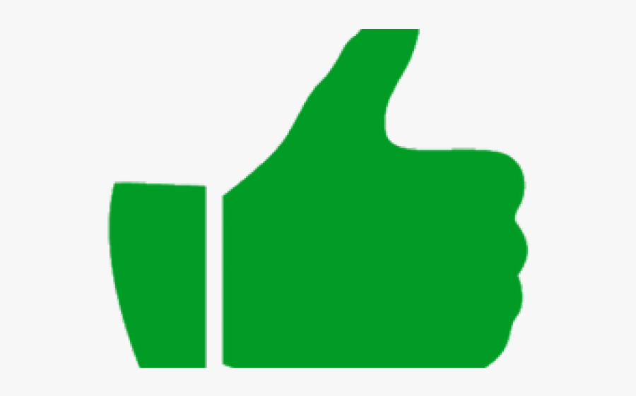 Green Thumbs Up Icon, Transparent Clipart