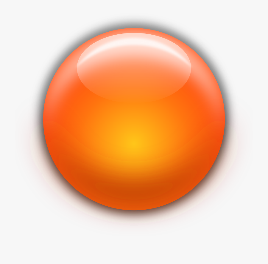 Orange Button Png, Transparent Clipart