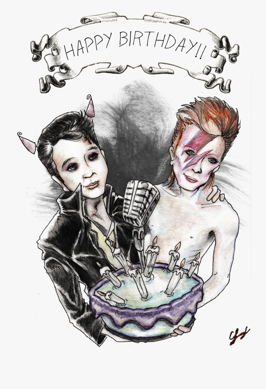 28 Collection Of Elvis Presley Birthday Clipart - Bowie Tahirt Man, Transparent Clipart