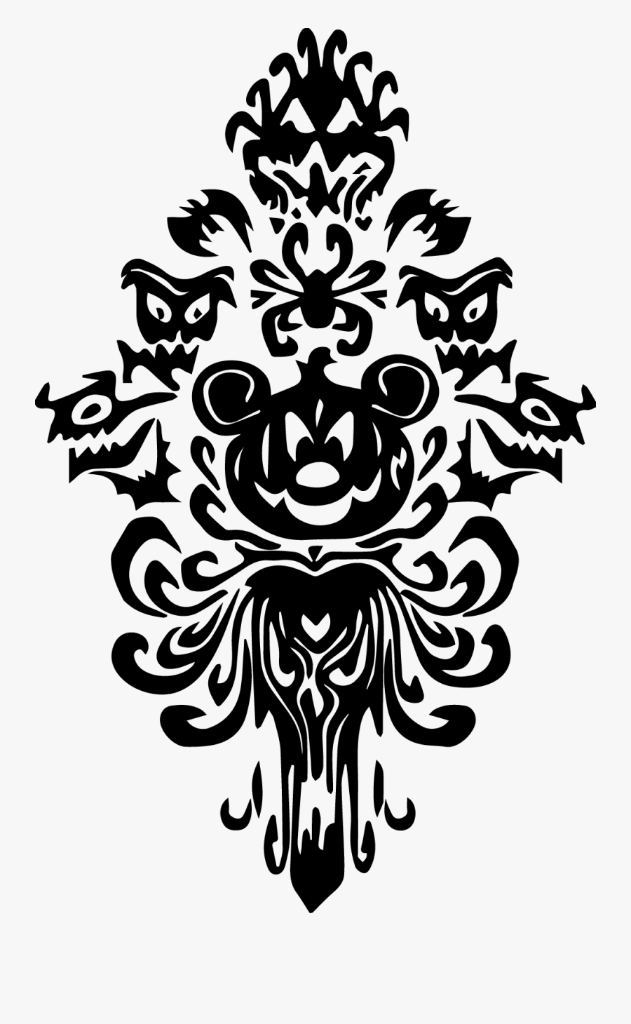 Clip Art Haunted House Svg - Mickey Haunted Mansion Png, Transparent Clipart