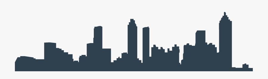 Atlanta Skyline Silhouette Drawing - City Skyline Atlanta Png, Transparent Clipart
