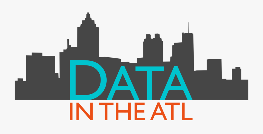 Atlanta Skyline Outline, Transparent Clipart