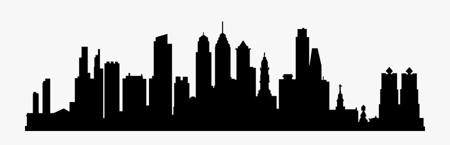 Transparent City Hall Clipart - City Skyline Silhouette Logo, Transparent Clipart