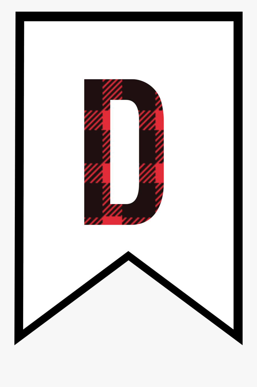 Transparent Alphabet Blocks Clipart - Plaid Letter D, Transparent Clipart