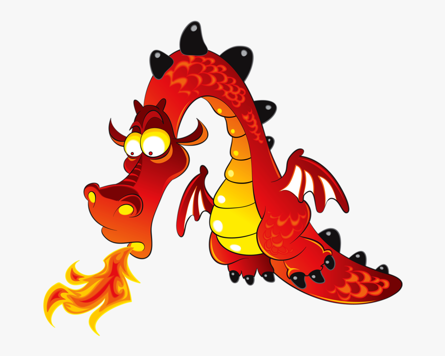 Dragon Royalty-free Fire Breathing Illustration - Funny Dragon, Transparent Clipart