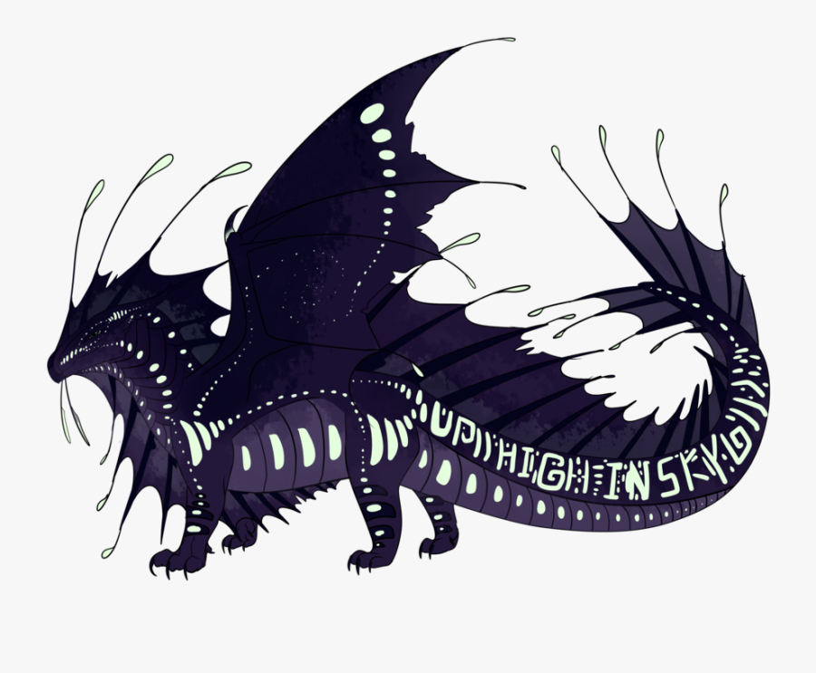 Dragon Wings Of Fire Fire Breathing Art - Wings Of Fire Abysswings, Transparent Clipart