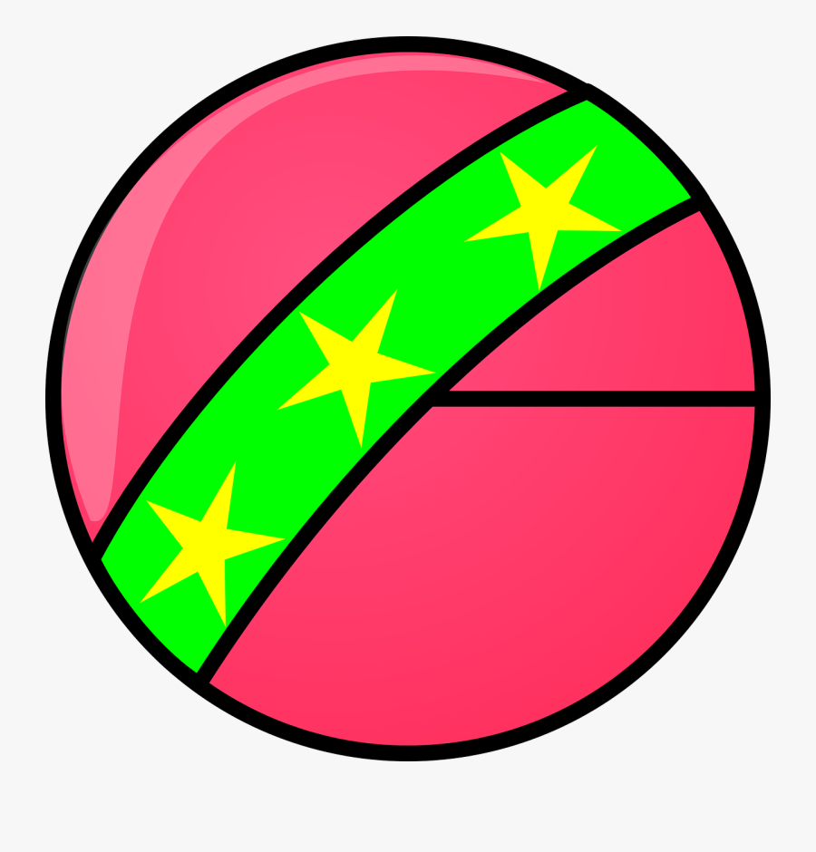 Pink, Ball, Toy, Rubber, Colorful, Children, Beach - Clipart Of Ball, Transparent Clipart