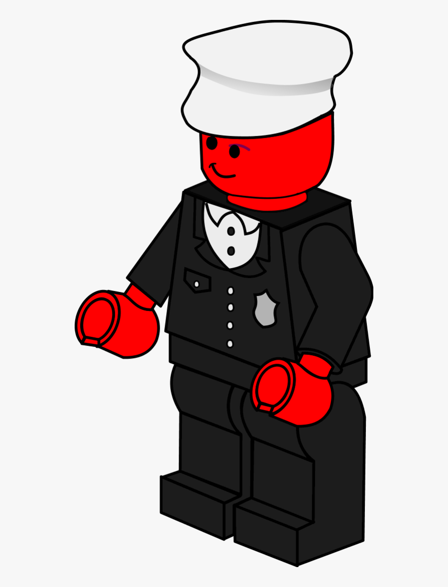 Lego Town Policeman - Lego Clipart, Transparent Clipart