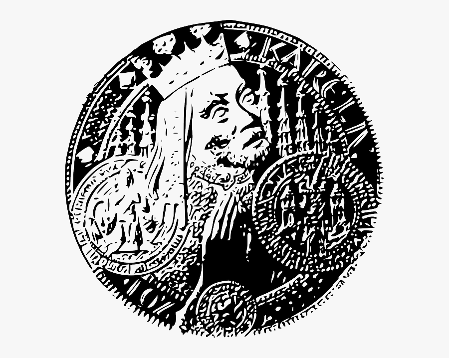 Czech, King, Signs, Symbols, Money, Gold, Karl, Crown - Clip Art, Transparent Clipart