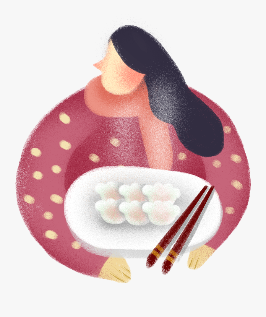 Transparent Dumpling Png - Girl, Transparent Clipart