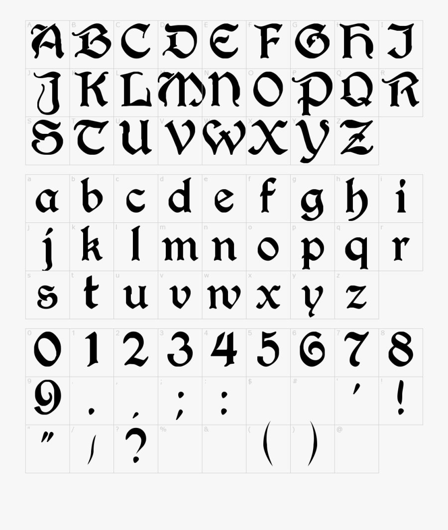 Clip Art Font Goth - Gothic Font, Transparent Clipart