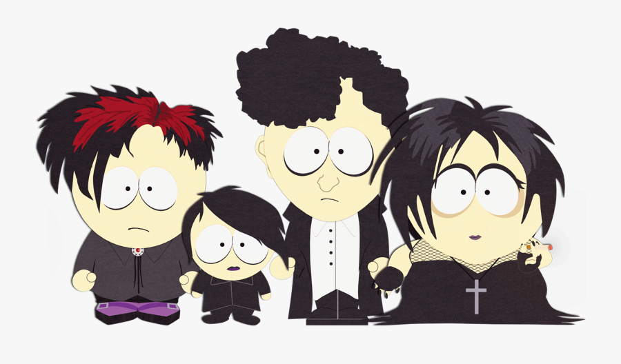 South Park Goth Kids, Transparent Clipart