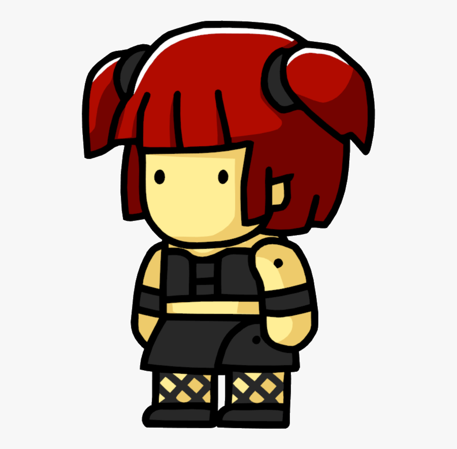 Scribblenauts Goth Girl - Cartoon, Transparent Clipart