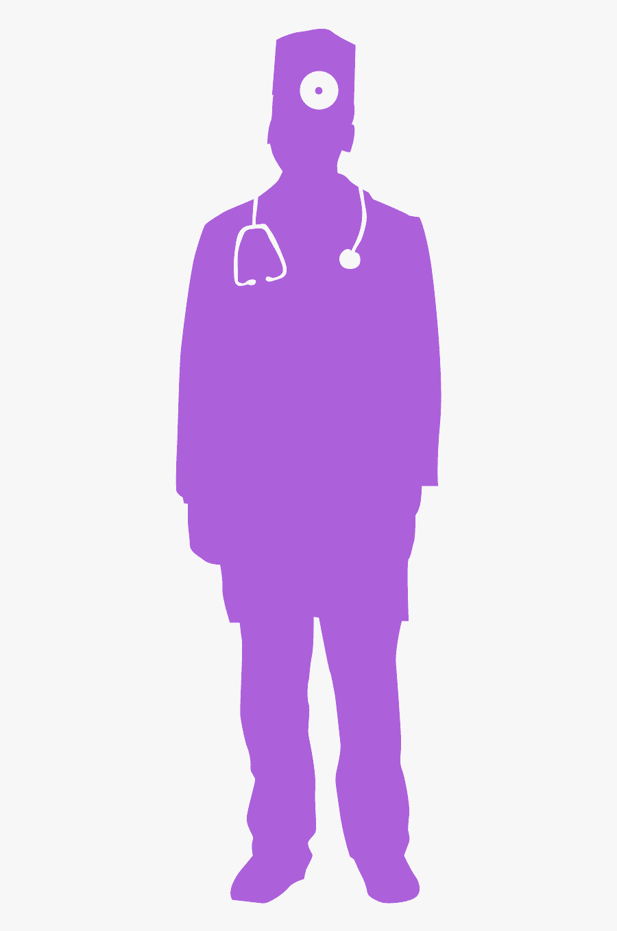Red Silhouette Doctor, Transparent Clipart