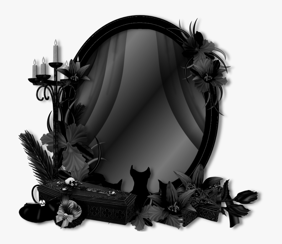 Transparent Gothic Clipart - Transparent Picture Frame Goth, Transparent Clipart