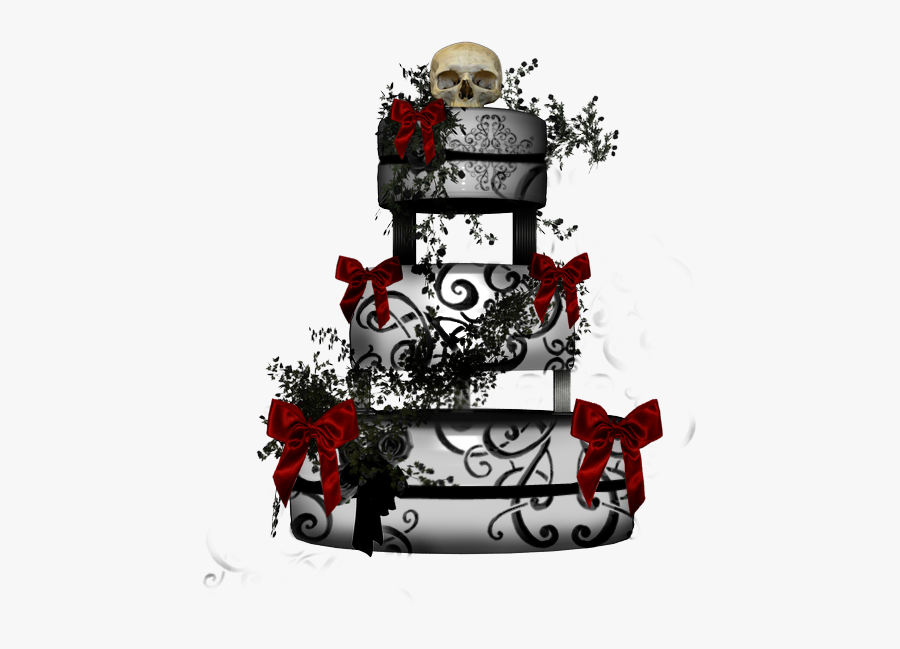 Gothic Wedding Cake, Transparent Clipart