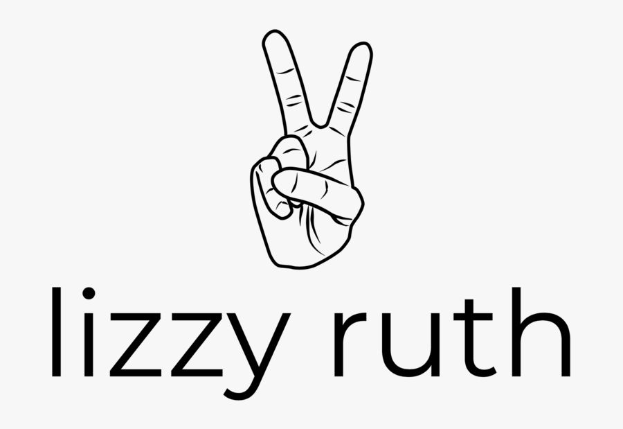 Peace Sign Fingers Png - Monochrome, Transparent Clipart