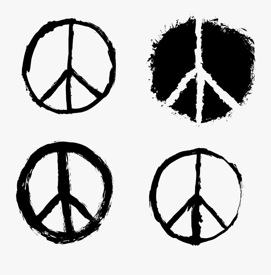 Round Peace Symbol Transparent Png - Peace Symbols, Transparent Clipart