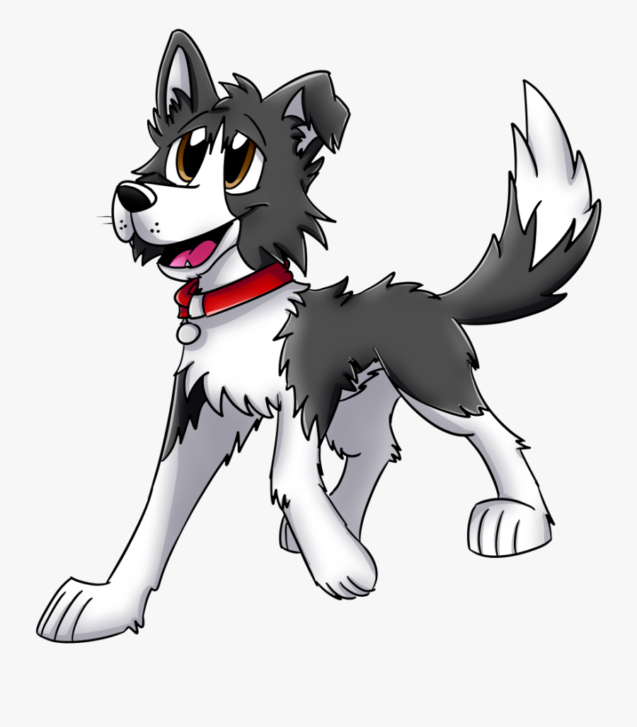 Transparent Border Collie Clipart - Border Collie Dogs Cartoon, Transparent Clipart