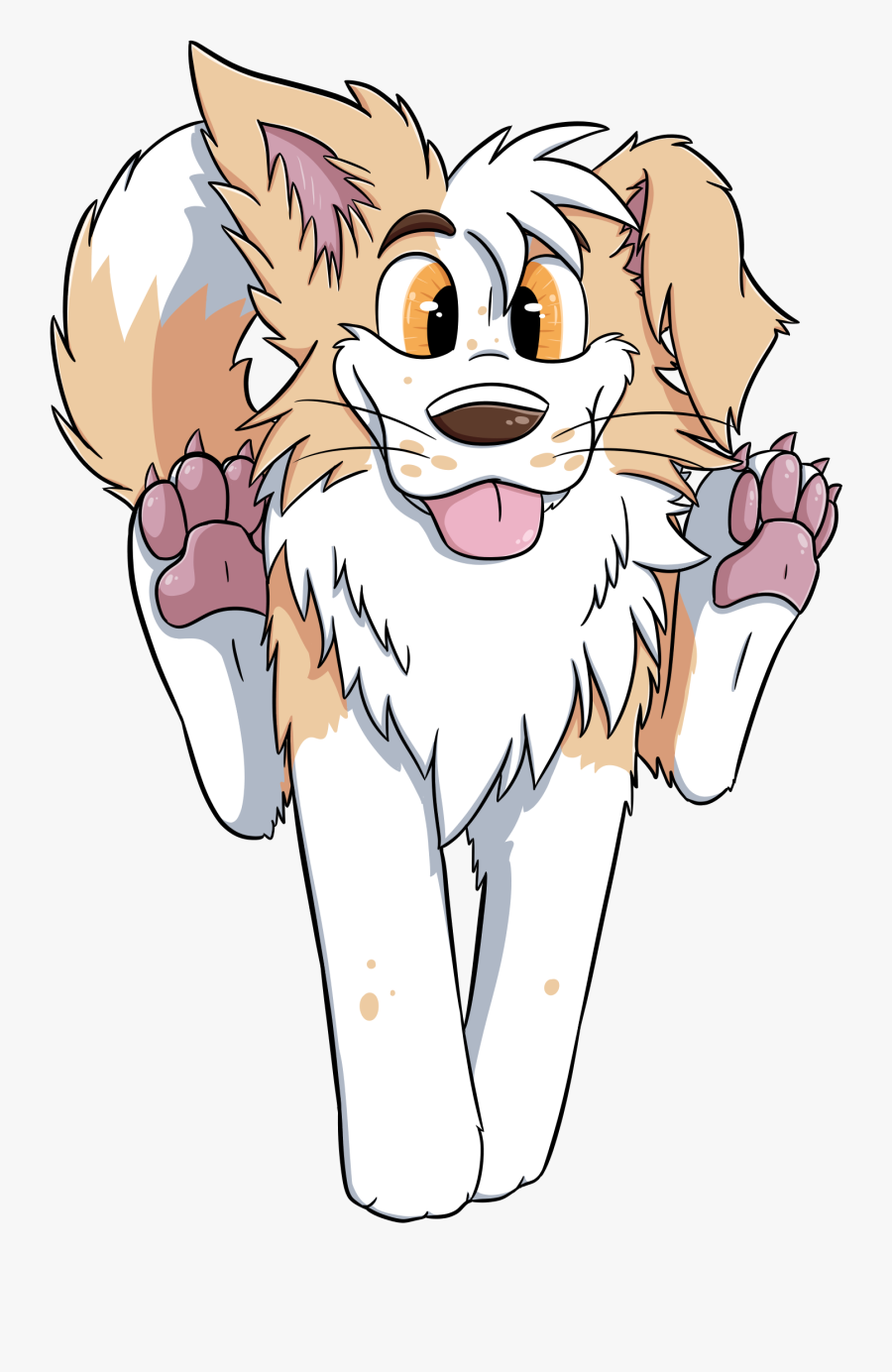 Border Collie Cartoon Drawing, Transparent Clipart