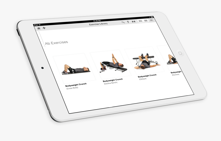 Fitness Pro Hd App Promo - Tablet Computer, Transparent Clipart