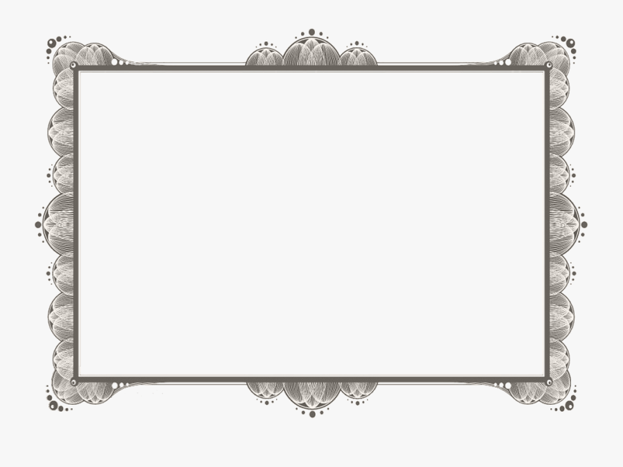 Certificate, Border, Blank, Bronze - Certificate For Thank You, Transparent Clipart