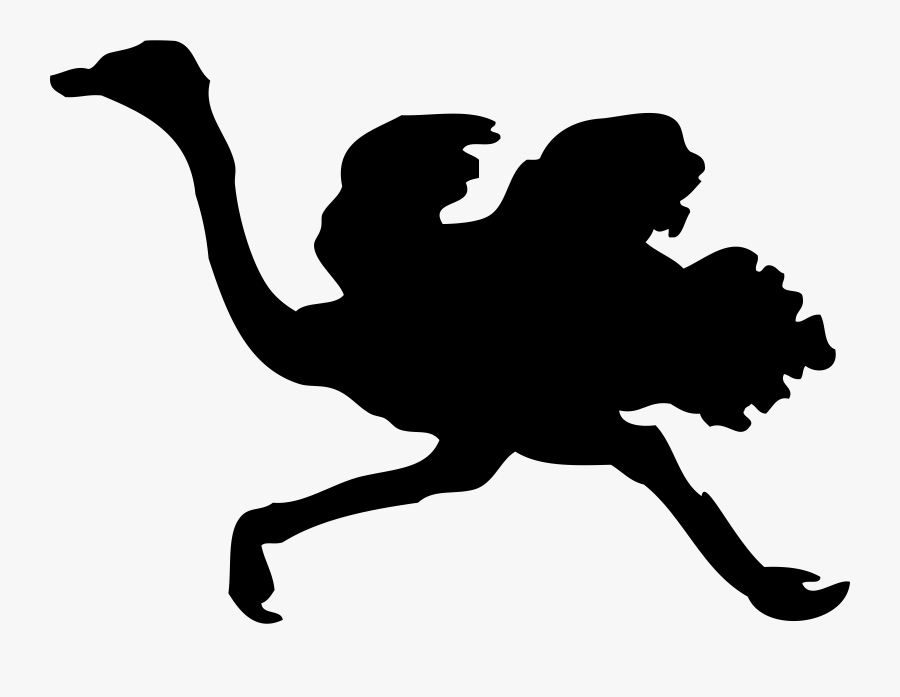 Ostrich Silhouette - Ostrich Icon Png, Transparent Clipart