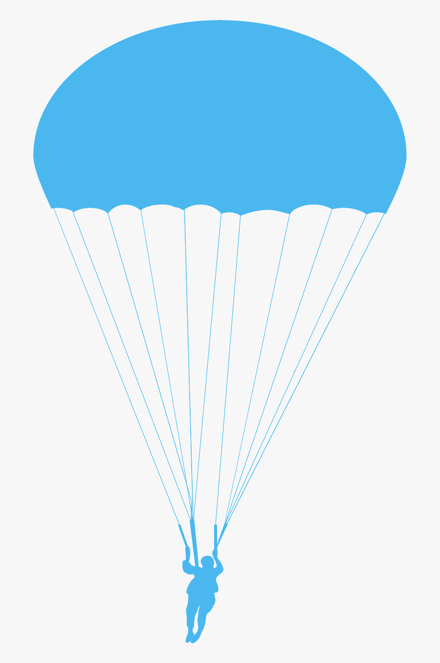 Parachuting, Transparent Clipart