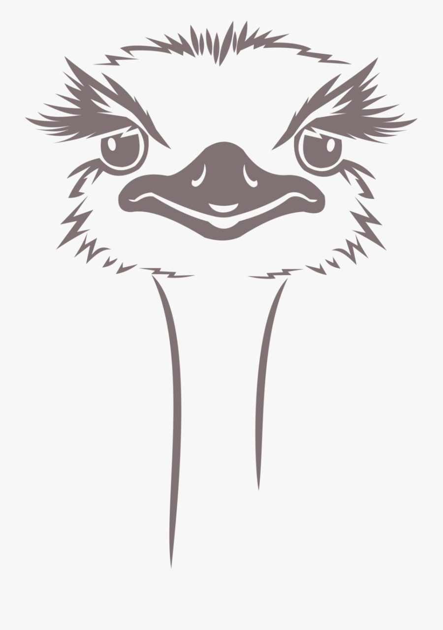 Ostrich Designs, Transparent Clipart