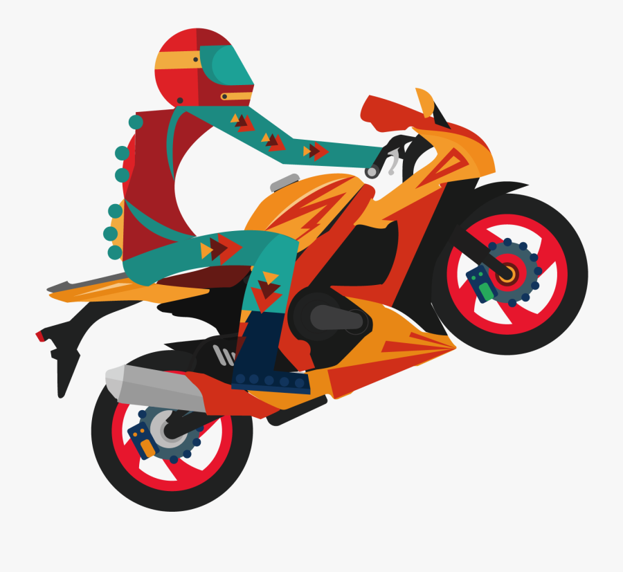 Motorcycle Helmet Bicycle - Motor Bike Ride Clipart Png, Transparent Clipart