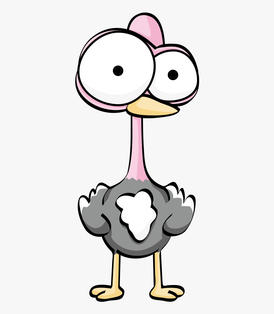 Collection Of Free Ostrich Step By Download Clipart - Coloring Pages Crazy Animals, Transparent Clipart