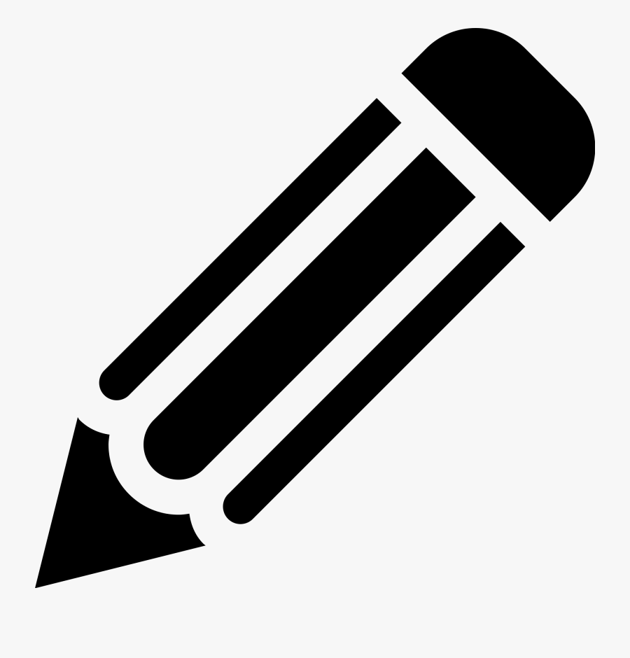 Clip Art Crayon Svg - Icon Pensil, Transparent Clipart
