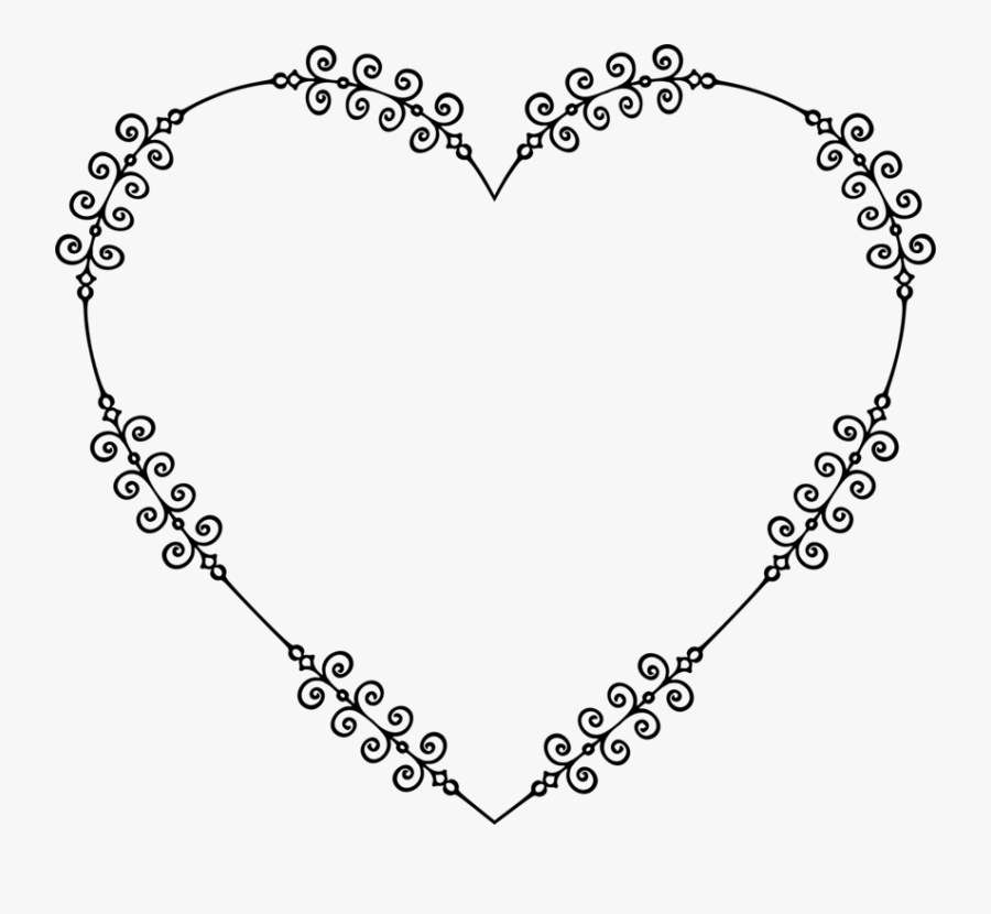 Line Art,love,symmetry - Heart, Transparent Clipart