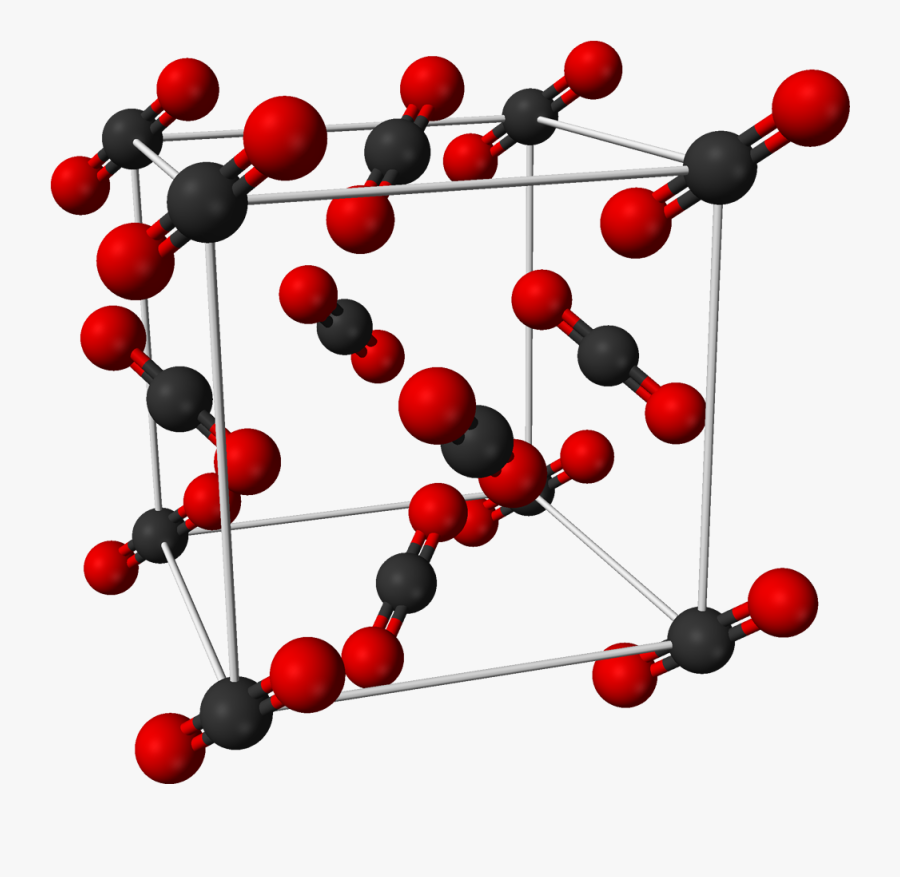 File Carbon Dioxide Unit - Solid Carbon Dioxide Structure, Transparent Clipart